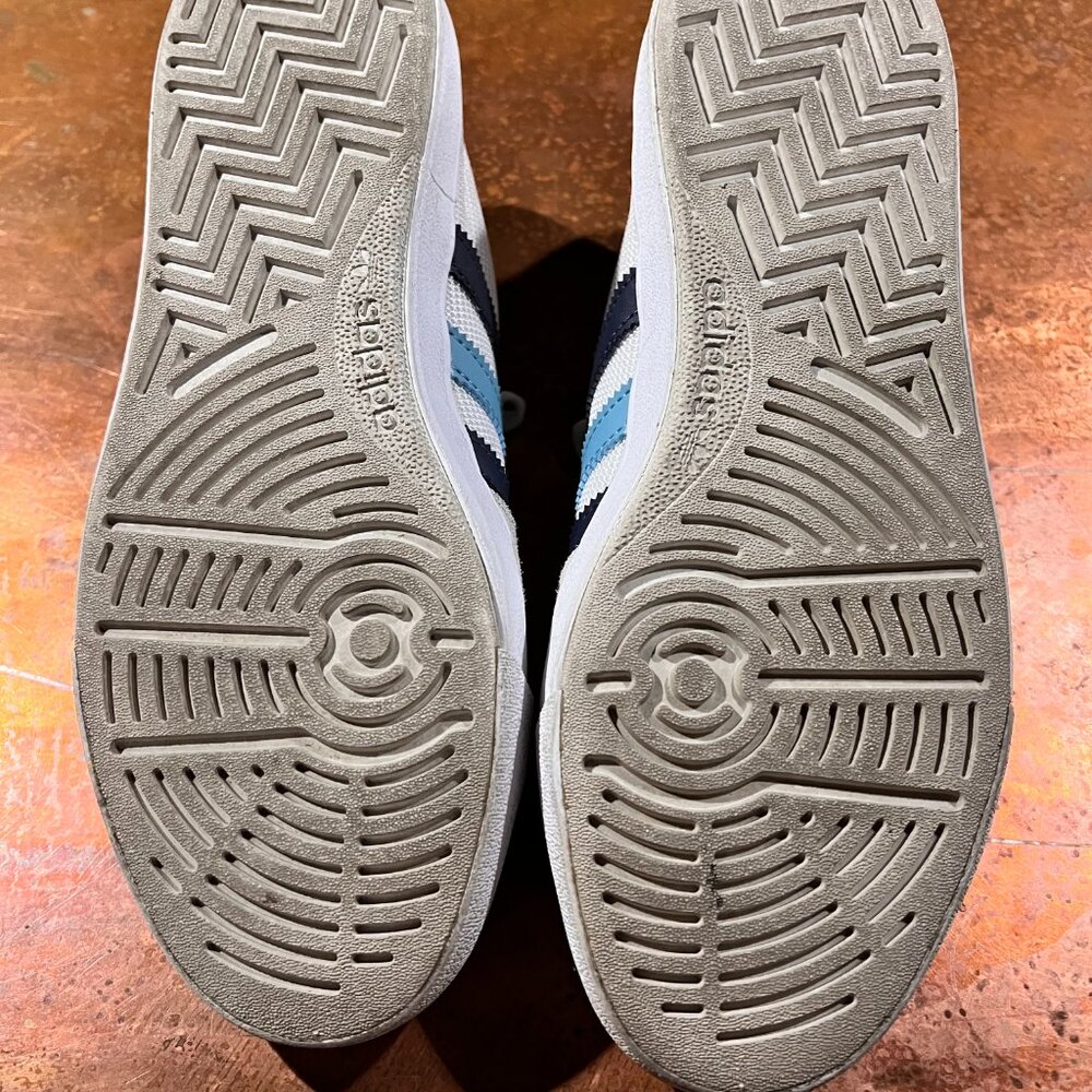 Adidas Nora Shoes | Men's 8.5 | White/Light Blue/Navy - Picture 7 of 7